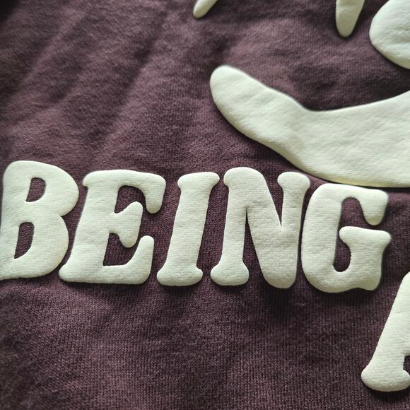 Cactus Plant Flea Market Being Awareness Bliss Sweatshirt Brown Sz S Made in USA - Picture 9 of 11